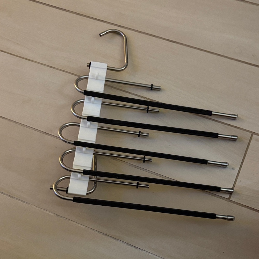 Black and Silver Multi-Purpose Hanger. Set of two